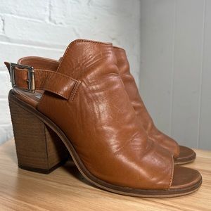 Steve Madden Talento Heeled Sandal Cognac Leather